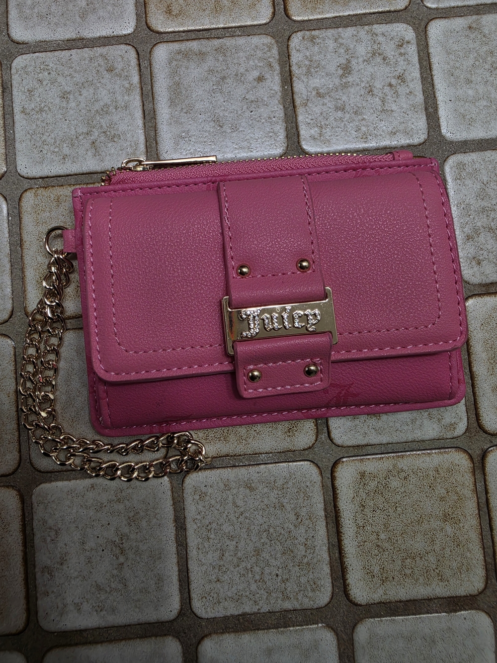 Juicy Couture Pink Chain Wallet